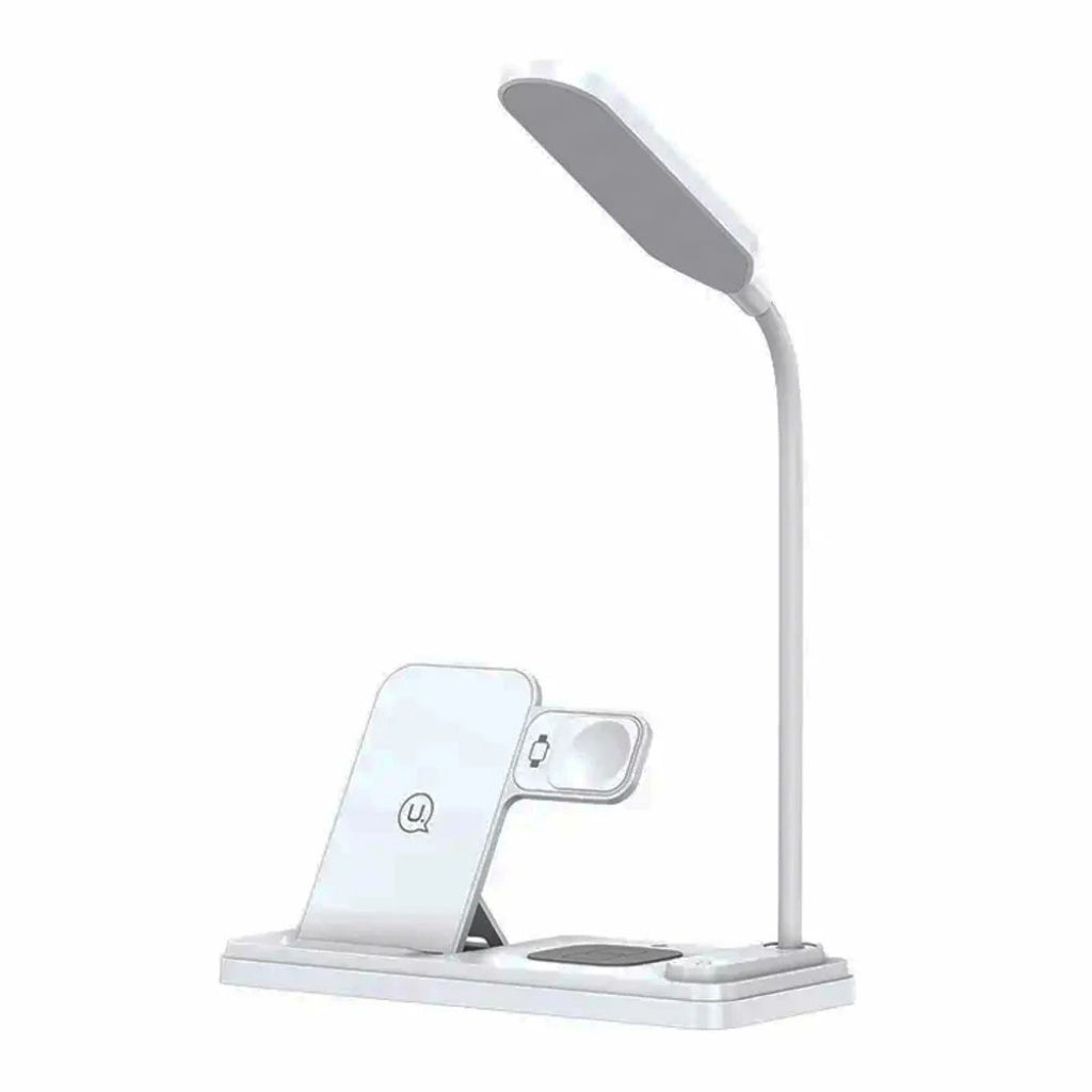 Cargador de Mesa Inalámbrico 15W Con Lámpara Blanco