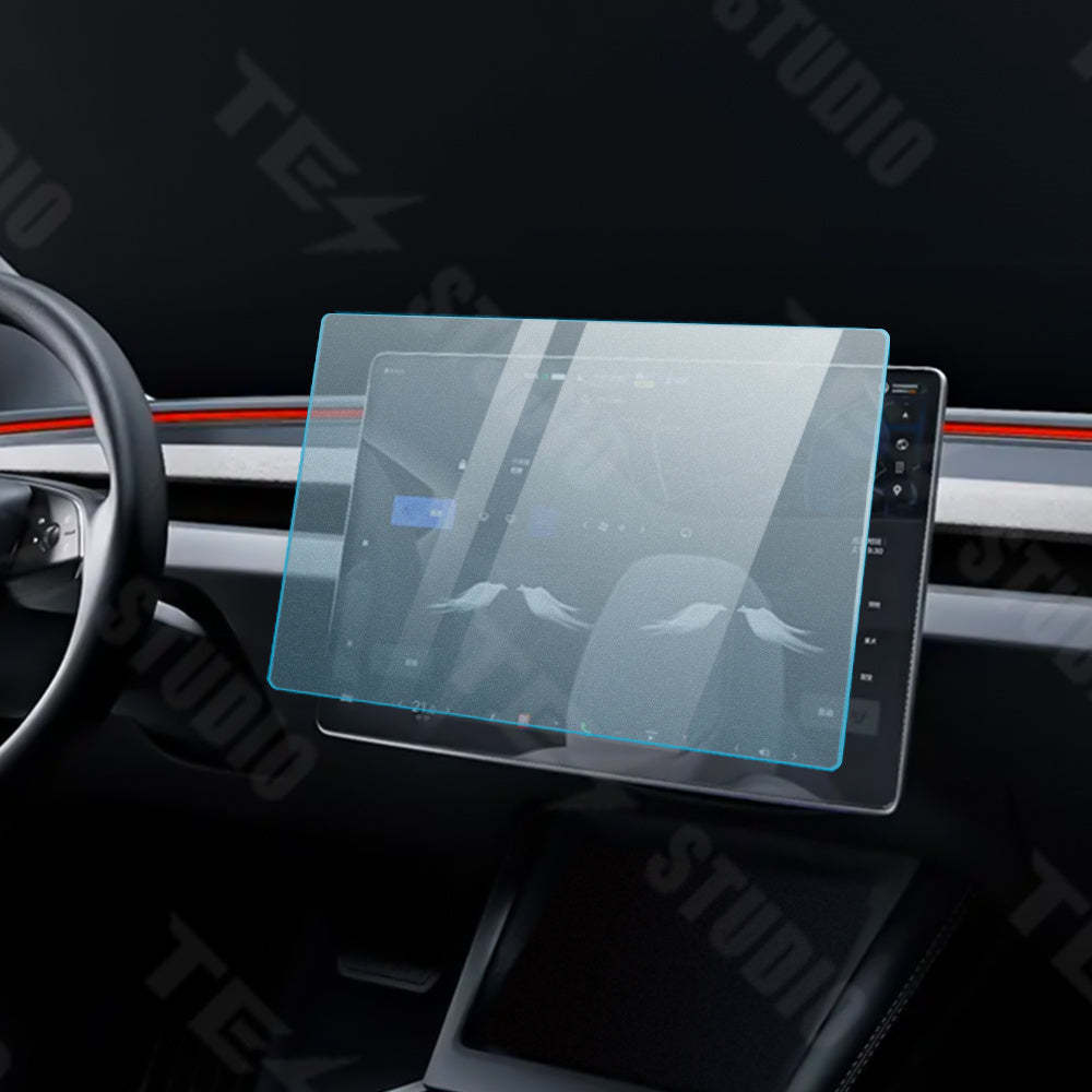 Pelicula de vidrio templado mate antihuellas para pantalla de Tesla