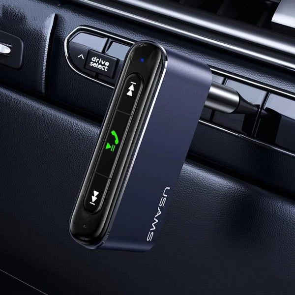 Receptor Bluetooth 5.0 para autos con micrófono manos libres y transmisión de música de alta calidad